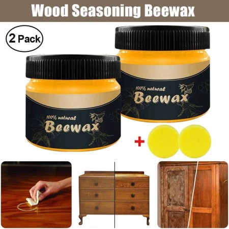 2 Pis Original Furniture Shining Beewax Wood Polish Polisher