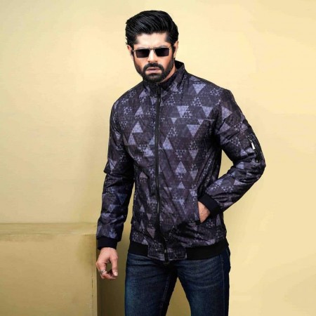 XL Size Premium Stylish Men's Winter Jacket Printed P1