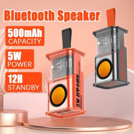 Orange Color Transparent 5W Battle Armor  Speaker