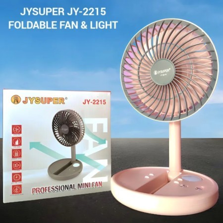 JYSUPER JY-2215 Rechargeable Fan With LED Light