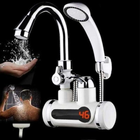 Instant Hot Water Tap With Shower Head