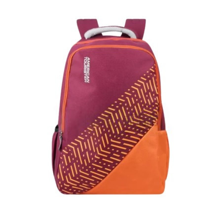 Stylish Water Resistant College Backpack -(Orange)