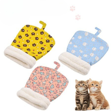 (2 pcs) cozy warm sleeping bag for cats