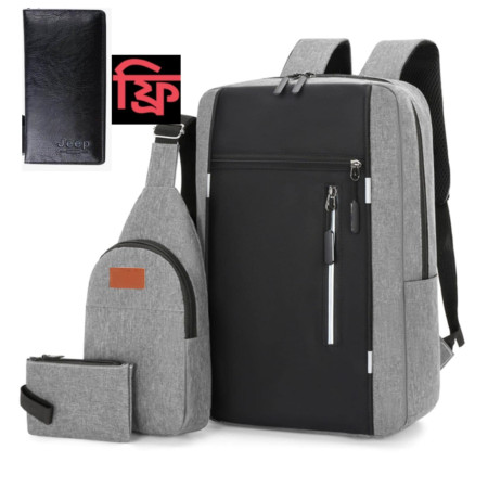 4 Pis Bag Combo Pack (Ash)