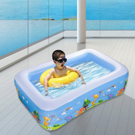 130cm 2 layer Baby Swimming Pool With Free Air Pumper