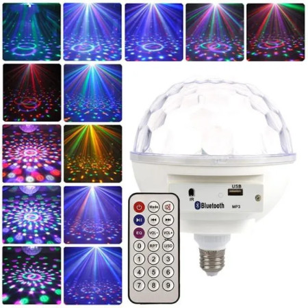LED RGB Crystal Magic Ball Effect Light