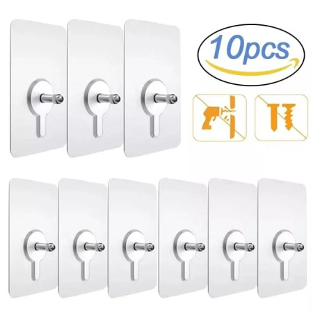 ১০ পিছ ওয়াল হুক ( Wall Hook)