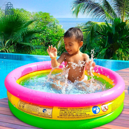 Intex Inflatable Baby Bath Tub Swimming Pool - 45 Inch x 10 inch