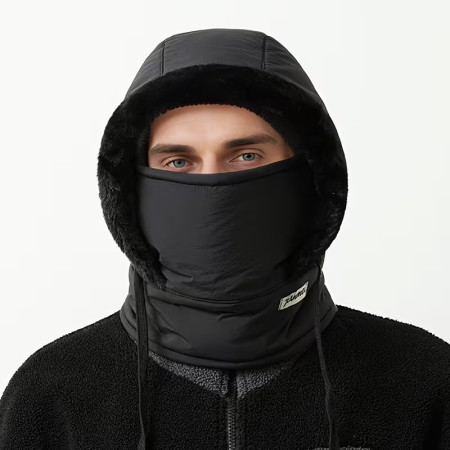 (BUY 1 GET 1 Free)1 pcs Windproof Thermal Hood Scarf Mask (Black)