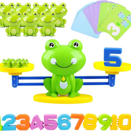 Frog Math Balance Scale Toy For Kids