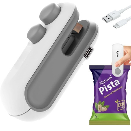 2-in-1 Heat Sealer with Cutter Portable Mini Sealing Machine