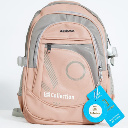 Unisex Waterproof Backpack – Lightweight (Peach Pink)