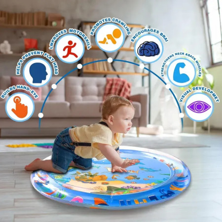 65cm Inflatable water Play Mat for baby with free pumper
