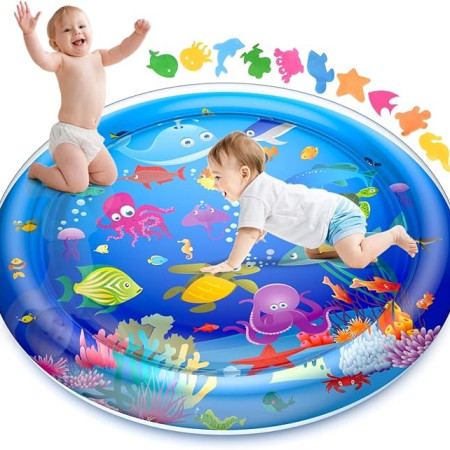 100cm Extra Large Inflatable Baby Water Mat with free pumper