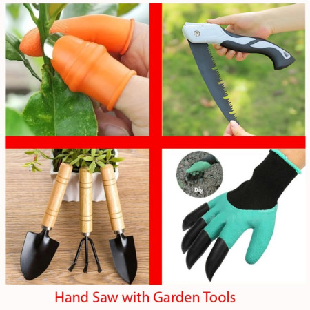 (4 in 1 Combo) Hand Saw With Garden Tools