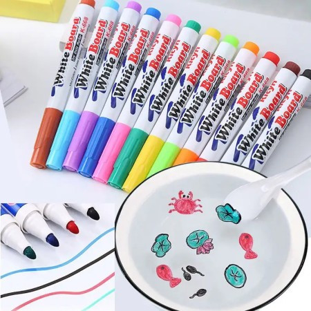 12 pis floating pen with spoon