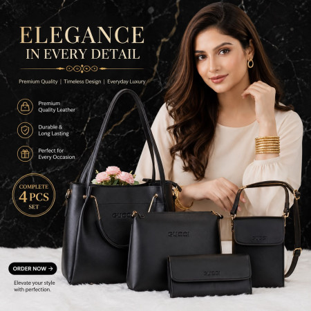 Gucci 4 in 1 bag (Black)