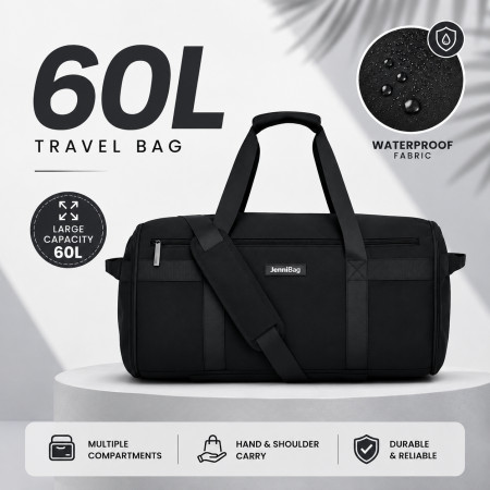 Jenni Fog Travel Bag- Black