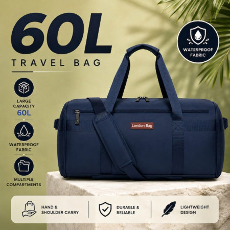 60L Travel Bag- Dark Navy
