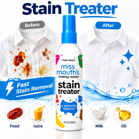 1 pcs Multi-Purpose Food Stain Remover Spray For Clothes – Oil, Juice, Milk & Food Residue Cleaner, Safe For Baby Clothes