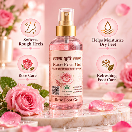 1 pcs Rose Foot Gel